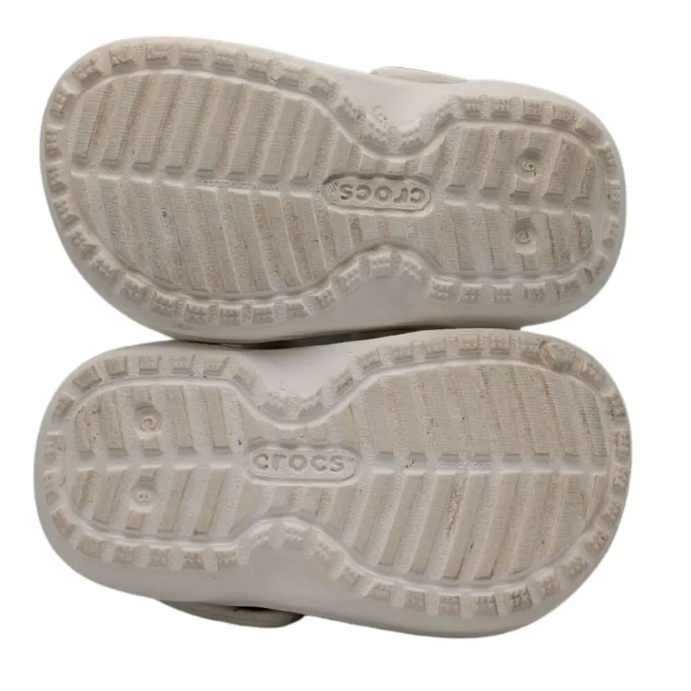 Crocs White Classic Lined Clog Kids Size 6